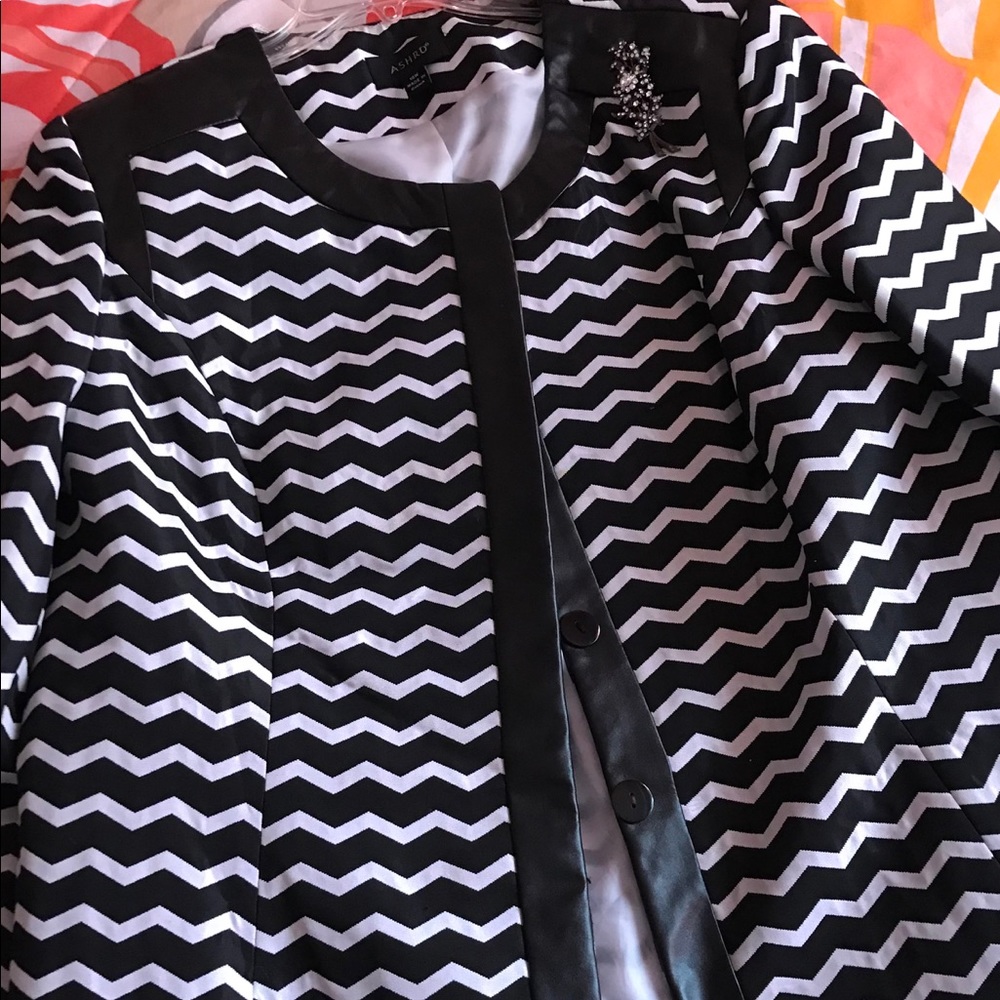Zebra print suit